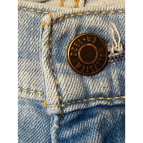 Hollister Mens Classic Straight Epic Flex Jeans W38 L34 Light Wash Denim - Picture 3 of 8